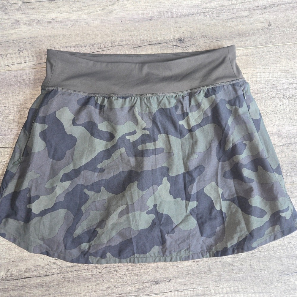 Old Navy Active StretchTech Camo Skort Green Camouflage Athletic Skirt Large